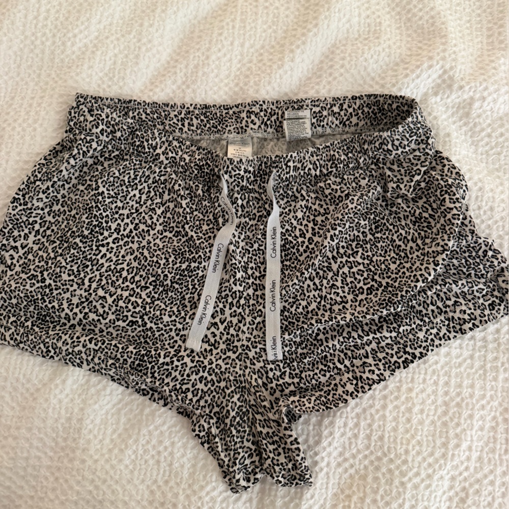 Calvin Klein Leopard Pajama Shorts